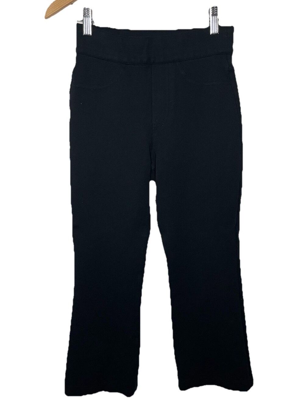 Spanx Women's XS Black Pull On Elastic Waist Flare Pants